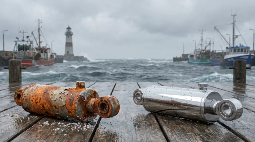 Stainless Steel Custom Hydraulic Cylinder for Marine & Offshore Applications