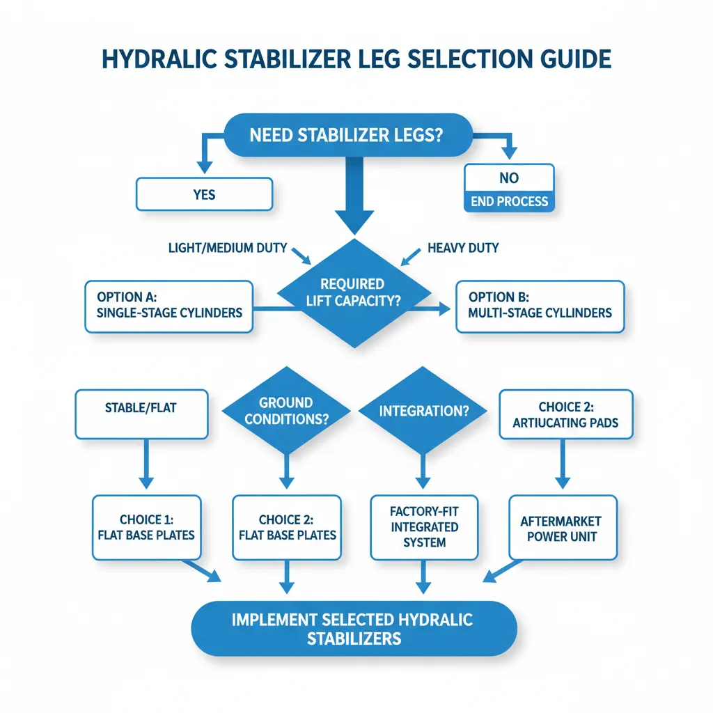 hydraulic-stabilizer-leg-selection-flowchart