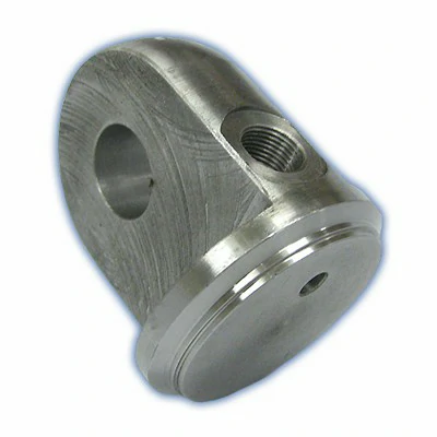 316 Stainless Steel End Plug with Crosshole & Port