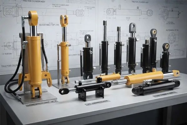 Custom tractor hydraulic cylinder